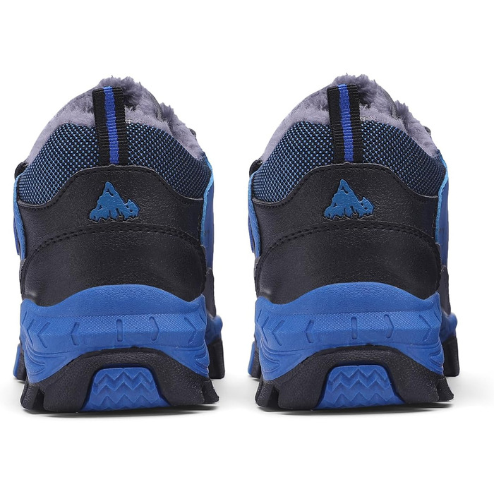 Дитячі зимові черевики Kinder Outdoor - теплі, взуті, для піших прогулянок, трекінгу та катання снігом. Дитячі черевики для хлопчиків та дівчаток (35 EU, блакитні)