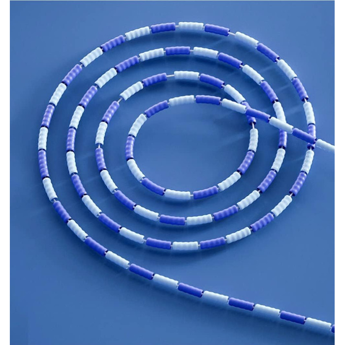 Скакалка для фітнесу Cafurty з м'якими намистинами, без спутанню, регульована довжина, 9.8 футів (блакитна)