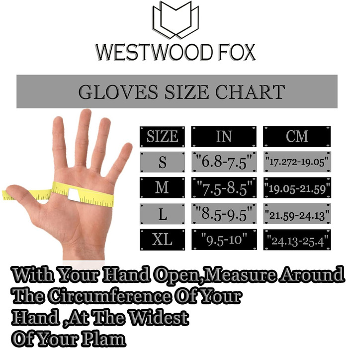 Велосипедні рукавички Westwood Fox WFX для гірського велосипеда (MTB) з повною пальцями, сенсорний екран, антиковзаючі, для жінок та чоловіків, чорні