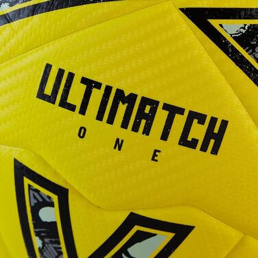 Футбольний м'яч Mitre Ultimatch – жовто-чорний, розмір 5, покращений контроль