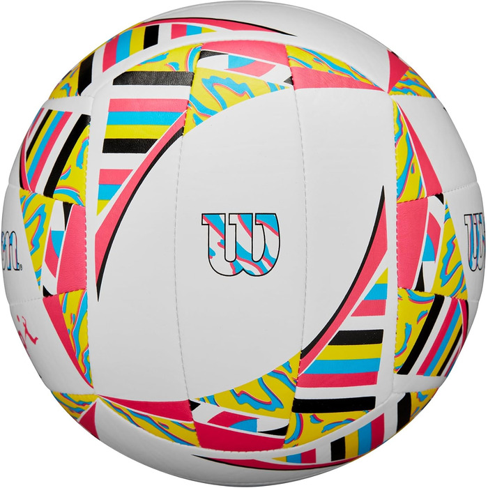 Волейбольний м'яч Wilson AVP Movement, білий/рожевий/жовтий