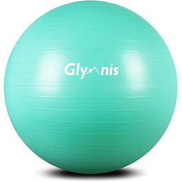 Гімнастичний м'яч Glymnis 55/65/75 см, пілатес, антивибуховий, до 300 кг, для дому, спортзалу, офісу, з насосом