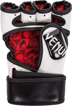 MMA рукавички Venum Undisputed чорні L-XL, шкіряні, для змішаних єдиноборств