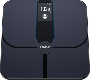 Розумна вага RENPHO Elis Nova з WiFi та Bluetooth, аналіз складу тіла, 13 вимірювань, підключення до додатку, вимірювання ваги, жиру, м'язової маси