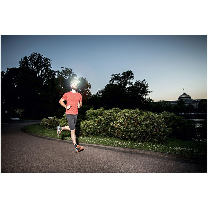 Налобний ліхтар SIGMA Headled II з 4 режимами освітлення, акумуляторний та на батарейках, модель Single