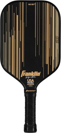 Професійна ракетка для піклболу Franklin Sports Signature Series з MaxGrit-покриттям, турнірна, затверджена USAPA, поліпропіленовий осердя 13 мм + 16 мм