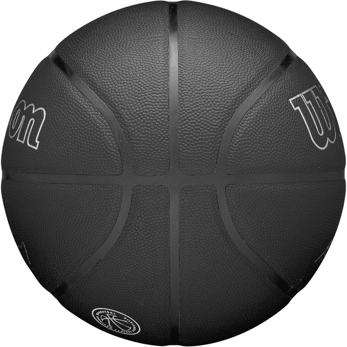 Баскетбольний м'яч Wilson NBA Player Evergreen, розмір 7, чорний, з покриттям Pure Feel, для гри на вулиці, вологостійкий, модель Curry