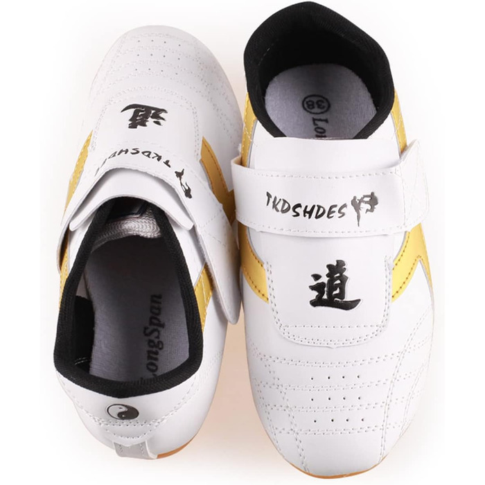 Взуття для тхеквондо Dilwe: дихаючі кросівки для кікбоксингу, тай-чі, конфу, для дорослих та дітей (34 розмір, довжина устілки 22 см)