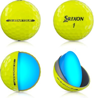 Гольф-м'ячі Srixon Q-Star Tour 5 2024 для дорослих, м'які, зі спіном, 12 шт. (4 коробки по 3) – аксесуари та подарунки для гольфу