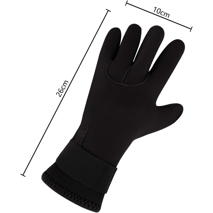 Гребічні рукавички IPENNY з неопрену, 1.5/3 мм, чорні - для плавання, серфінгу, дайвінгу та каякінгу