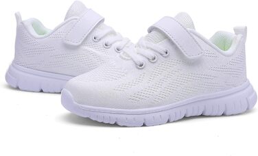 Дитячі кросівки для спорту та активного відпочинку: легкі, дихаючі, універсальні (36 EU, білий)