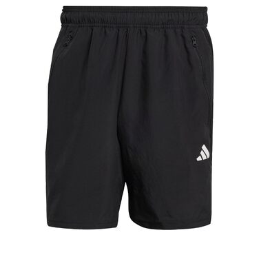 Чоловічі тренувальні шорти Adidas Train Essentials Woven, чорні з білим, 7 дюймів, розмір S