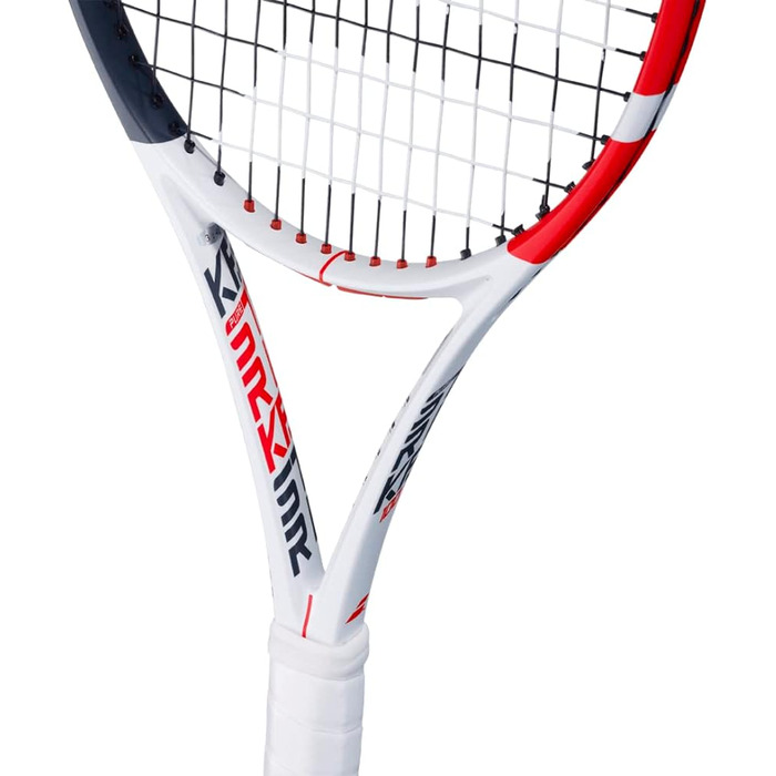 Тенісна ракетка Babolat Pure Strike 100 U, біло-червона, для професіоналів