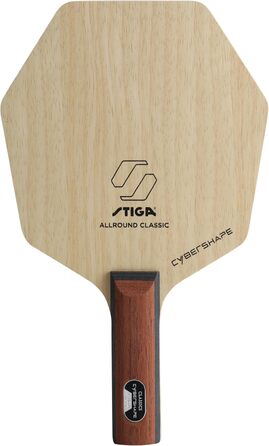 Настільна ракетка STIGA Allround Classic Cybershape, 5-шарова, легка, для атакуючої гри, зручною прямою ручкою