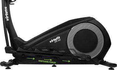 Еліптичний тренажер Virtufit CTR 3.0i для дому, чорний, магнітний, з дисплеєм