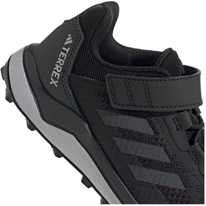 Дитячі кросівки adidas Terrex Agravic Flow для трейлраннінгу, унісекс, з липучкою, 30 EU, чорно-сіро-помаранчеві