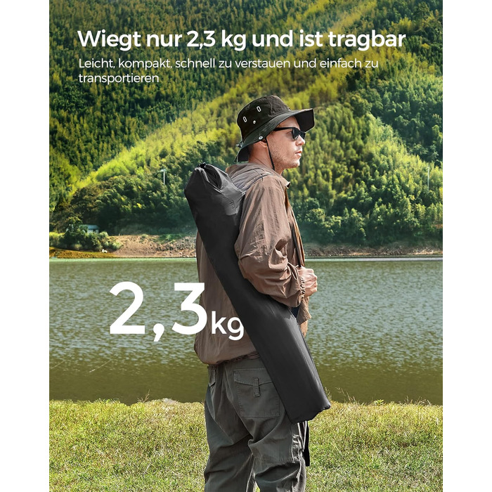 Крісла для кемпінгу SONGMICS, розкладні, 2 шт., чорні, з підлокітниками та тримачем для напоїв, міцний каркас, вантажопідйомність 120 кг