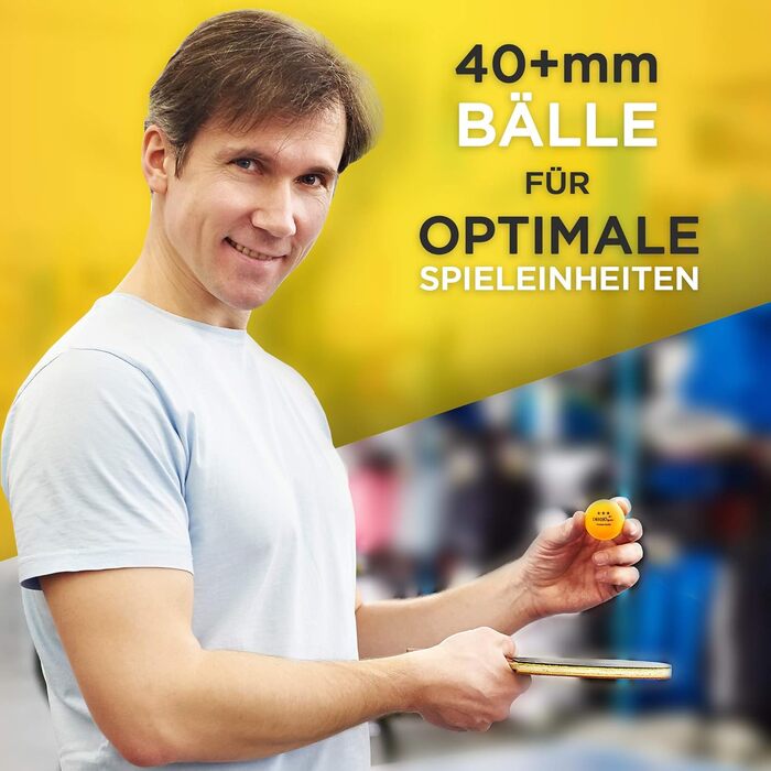 Преміум тенісні м'ячі Dieker Sports 3 зірки - [12, 42 та 100 шт] - з відеокурсом - [м'ячі для пінг-понгу преміум класу] - Відповідно до стандарту ITTF - М'ячі для настільного тенісу, аксесуари для настільного тенісу 12 шт.