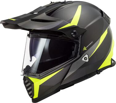 Мотошолом LS2 Pioneer Evo чорний, розмір XL