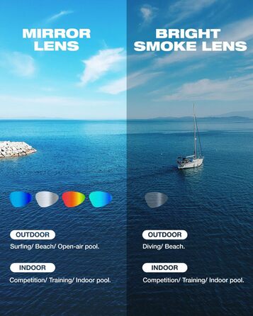 Окуляри для плавання ZIONOR G1 NAVA Anti-Fog (антизапітні), дорослі, унісекс, 100% UV-захист, чорно-сині