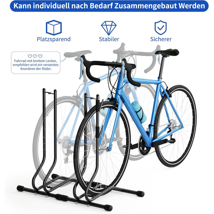 Підставка для велосипедів TLGREEN 2 шт. - стійка для паркування, ремонтна, для MTB, шосе, 20-27 дюймів, ширина шини до 70 мм