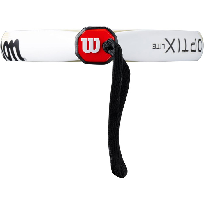Ракетка для падел Wilson Optix V2 Lite (Біла) - Легка, для початківців, з скловолокном, 45.9x27.6x8.3 см