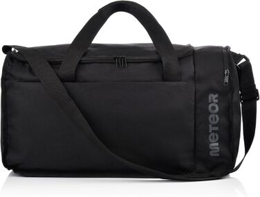 Спортивна сумка METEOR 20/40 л для чоловіків, дітей і жінок, чорна, дорожня, для басейну, школи, фітнесу, 50x30x27 см