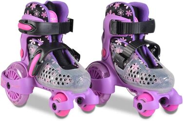 Ролики Beetle XS 26-29, PU-колеса, підшипники ABEC-5, стопор задній фіолетовий