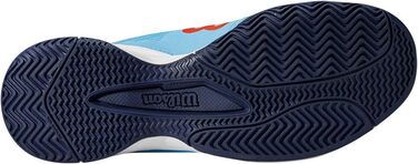 Тенісне взуття Wilson Rush Pro Jr Ql Carpet для дітей, білий, блакитний, чорний (28 2/3 EU)