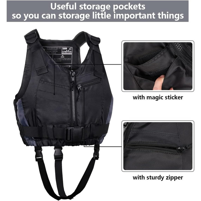 Schwimmhilfe Badeanzug для дорослих Owntop (Чорний, XS-S)
