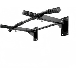 Турнік для підтягувань на стіну, для домашнього спортзалу, чорний (до 200 кг)