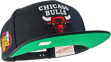 Кепка Mitchell & Ness NBA Top Spot Snapback Chicago Bulls, чорний колір, універсальний розмір