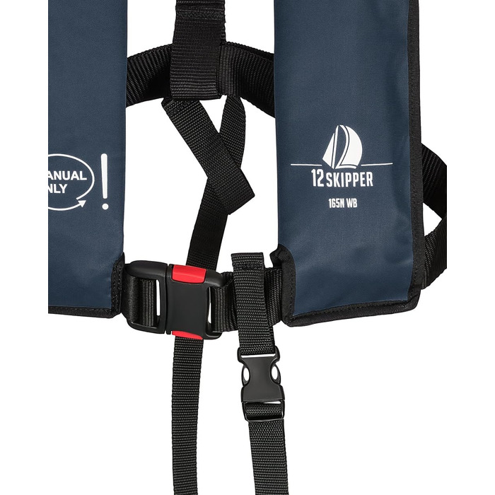 Рятувальний жилет 165N ISO з ручним спрацюванням (темно-синій)