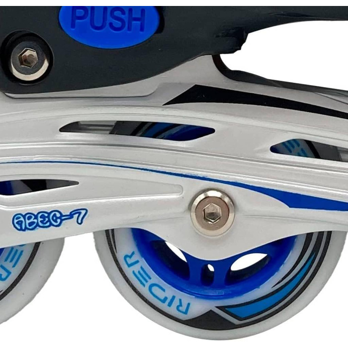 Дитячі ролики Kids Globe Street Rider, блакитно-чорні, регульовані 37-40, ABEC 7, алюмінієвий фрейм