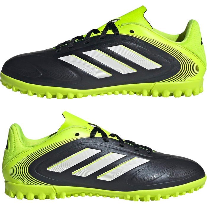 Дитячі футбольні бутси Adidas Copa Pure III Club Turf для дітей, розмір 35 EU, чорний, білий, лимонний, унісекс