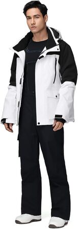 Комплект гірськолижний чоловічий HOTIAN: куртка та штани. Теплий, водонепроникний, вітронепроникний костюм для сноуборду та гірськолижного спорту. Розмір M. HB+BK