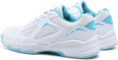 Жіночі тенісні кросівки P601, неслизькі, з амортизацією, стабілізуючі, дихаючі, біло-блакитні, 42 EU