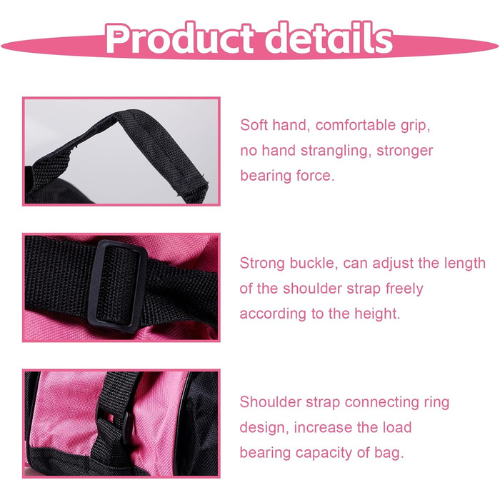 Сумка для роликових ковзанів/лиж, з регульованим ремінцем, дихаюча, для жінок, чоловіків, дітей