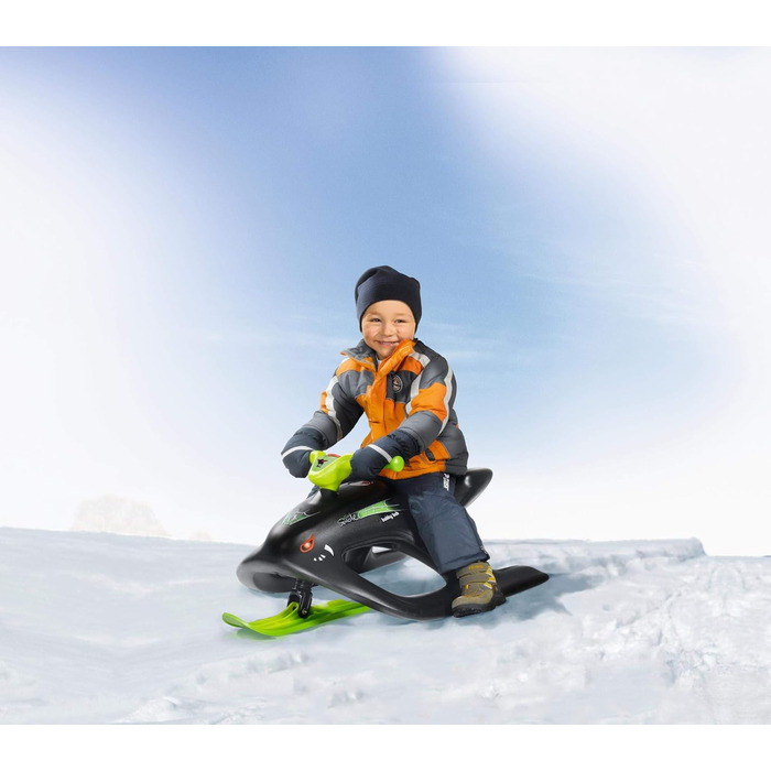 Дитячий боб BIG-Bobby-Bob Wild Spider, з тросом та ручкою, легке керування, металеві куфелі, для дітей від 4 років, чорний