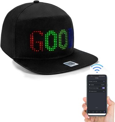 LED-шапка з Bluetooth, шапка з підсвічуванням RGB, для танців, вечірок, риболовлі, прогулянок, захист від сонця