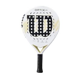 Ракетка для падел Wilson Optix V2 Lite (Біла) - Легка, для початківців, з скловолокном, 45.9x27.6x8.3 см