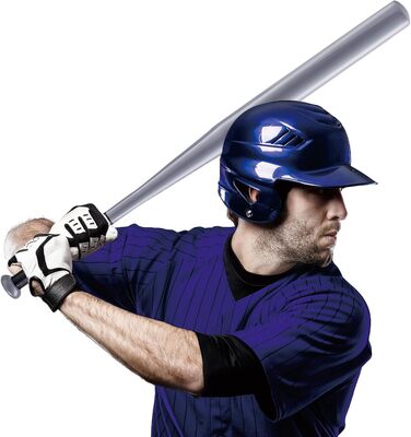 Бейсбольна біта 82 см, сталь. Бейсбольна біта, біта для софтболу. Спортивне обладнання для спорту та відпочинку (сріблястий, легована сталь)
