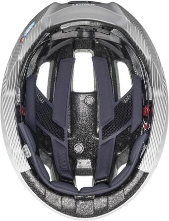 Жіночий велосипедний шолом uvex rise cc Women's Edition, біло-сірий, розмір 56-59 см, індивідуальне регулювання, вентиляція