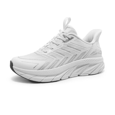 Чоловічі кросівки для бігу ALLSWIFIT: зручні, дихаючі, з антиковзкою підошвою, стильні спортивні взуття для фітнесу, розмір 46 EU, білі