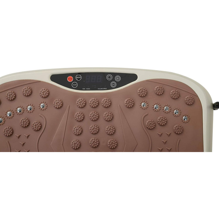 Платформа вібраційна HOMCOM з LED-дисплеєм, USB-динаміком та тренувальні стрічки - для фітнесу та тренувань