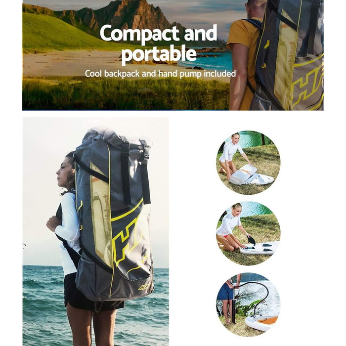 Надувна SUP-дошка Bestway HYDRO-FORCE iSUP Aqua Journey 274x76x12 см для веслування стоячи