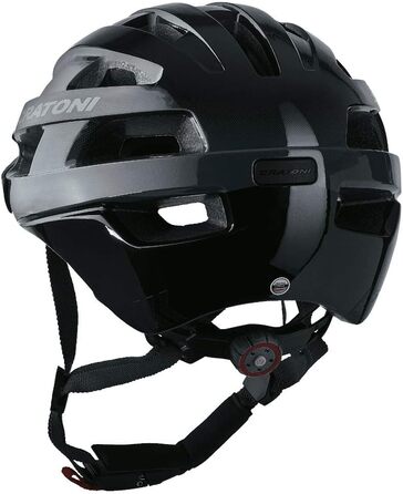 Шолом Cratoni Velo-X для велосипеда та роликів з LED-підсвіткою, легкий, синій глянцевий, S/M (52-57 см)