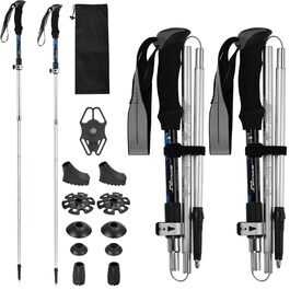 Алюмінієві трекінгові палиці для ходьби та туризму (110-130см), 2 шт.