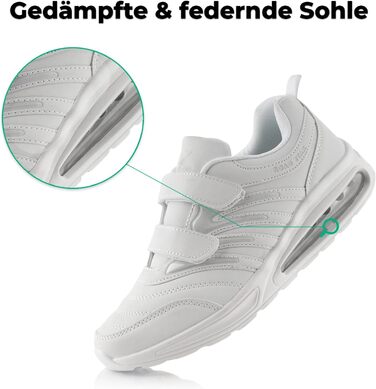 Кросівки для бігу жіночі/чоловічі з амортизацією, легкі спортивні взуття (46 EU, білий)