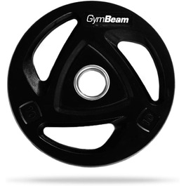 Диск для штанги GymBeam IRON 10 кг, чавунний, 51 мм, з гумовим покриттям, для силових тренувань, антикорозійний